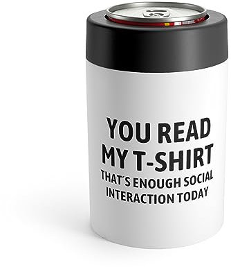 Funny Read My Interaction Interacting Communication Socializing Enthusiast Dosenhalter, 340 ml
