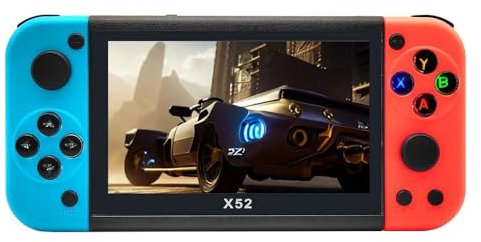 XIXIMENG X52 Console di Gioco Portatile 8G 27000+Giochi Schermo HD da 5.1 Pollice Lettore Audio Video Portatile Retro Giochi Classici per Regalo Bambino