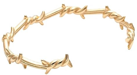budiniao Bracciale Rigido Versatile, Elegante e Minimalista per Qualsiasi Outfit. Braccialetti in Metallo, durevoli, di Lunga Durata, alla Moda, d'oro