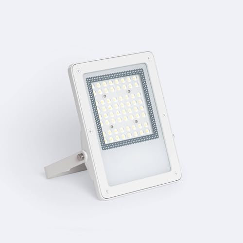 LEDKIA LIGHTING LED-Flutlichtstrahler Led Strahler Außen Gartenstrahler 100W Dimmbar 0-10V 170 lm/W IP65 ELEGANCE Slim PRO Weiss Warmweiß 3000K