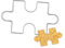 OUNONA Stainless Steel Puzzle Cookie Cutter Ausstecher Für Kekse Und Plätzchen Für Fondant-dekoration Langlebig Und Hitzebeständig Für Diy Backprojekte