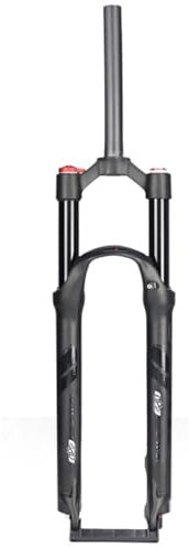 26 27.5 29 Pouces DH VTT Fourche À Suspension Double Chambre À Air Fourches De Vélo 120MM Course QR 9mm sans Filetage Tube Droit 1-1/8 Frein À Disque (Color : Black, Size : 26inch)