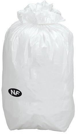 Generic Sac poubelle blanc 100 litres NF - Colis de 200