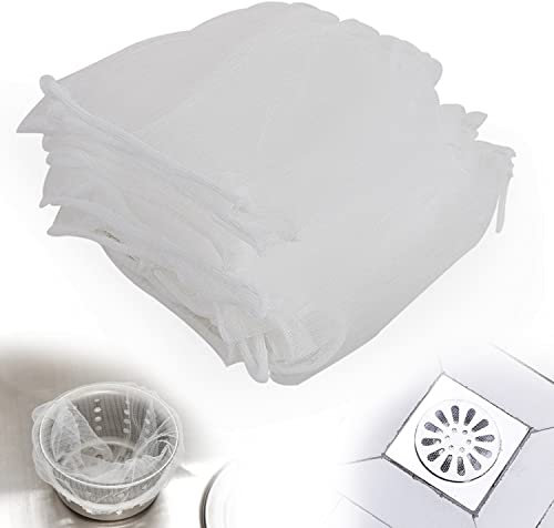 200 Pcs Sink Strainer Bags, Disposable Mesh Sink Strainer Bags for Kitchen Sink, Filter Bag Sink Strainer Cover for Most Sizes Of Floor Drain Kitchen Sink Bathroom