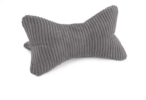 Bookiepad Leseknochen Cozy Shara, ergonomische Form für Nacken- oder Lendenstütze, Flexible Stütze für Bücher, E-Books oder Tablets (Anthrazit)