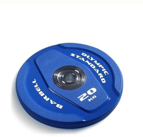 Barbell 2-Inch Olympic Grip Plate, Set of 2 Plates, 10kg*2, 15kg*2, 20kg*2 PU Color Barbell for Olympic Barbells Strength Training(20kg*2)