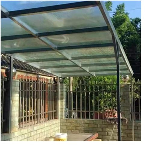 UHEKC Canopy Outdoor, Rain Canopy, Sunroom Daylighting Plate, Frp Clear Roof Sheet, Flame Retardant/Rainproof/Anti-UV, Easy to Cut(0.5x2m)
