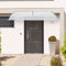 Exterior Tejadillo de ProtecciónMarquesinas Exterior para Puertas y Ventanas- Puertas Varios tamaños,marquesina en Arco de Escritorio, toldos para Ventanas, 100 * 300cm-gris+Blanco