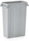 MUVELL Poubelle 75 l + différentes variantes de couvercle, 3,6 kg, poubelle grise, poubelle de cuisine, poubelle gastronomique, 56,5 x 27,9 x 76 cm (sans couvercle)