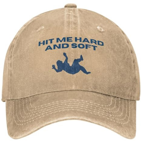 Baseballmütze HIT ME Hard and Soft Tour Baseballmütze für Männer und Frauen getragene Jeanskappe Vintage Outdoor-Hut Sommerhüte 2024 Golfgeschenke Weihnachten