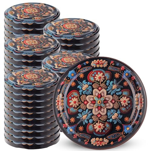 KADAX Schraubdeckel fi82 mm x 50st, Twist-Off-Deckel Set aus Metall, Ersatzdeckel für Einmachgläser, Deckel mit 6 Einrastzähnen fürsturzgläser und Einmachgläser (Symmetrische, 50stück)