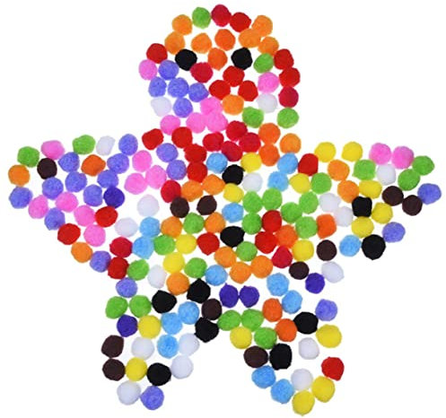 DIYEAH 200st Bommel Pompons Aus Garn Kleine Pompons Zum Basteln Massenspielzeug Pfeifenreiniger Lose Lametta-pom-pom-Kugeln Mini-Pompons Zum Basteln Pom Pom Puffbällchen Plüsch