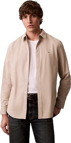 Calvin Klein Herren Ls Solid Oxford Classic Shirt Lv140em125 Andere Hemden (1er Pack)