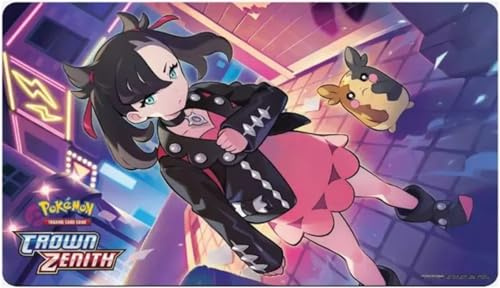 BB-Toy-Trades kompatibel für Pokemon TCG Playmat Spielmatte Mousepad Tischunterlage Zenit der Könige Marnie & Morpeko