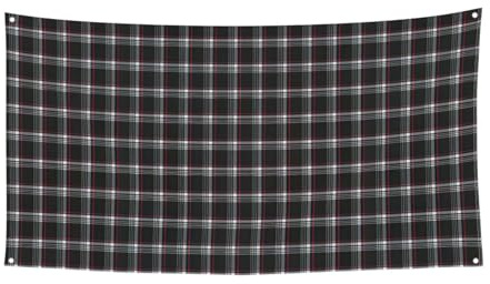 Old Plaid Karierter Druck Halloween Weihnachten Banner Dekor Outdoor Indoor Hängende Party Schild Farbecht für wiederholten Gebrauch