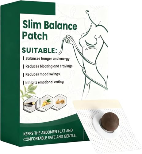 Patch Slim Balance, adhésif coupe-faim, favorise le métabolisme, solution de gestion du poids, allié bien-être quotidien pour femmes et hommes (activité physique, travail, fitness)