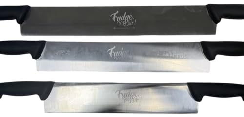 Fudge My Life Double-Handled Traybake Knife – Stainless Steel Cake & Brownie Slicer, Professional Baking Cutter for Tray Bakes, Fudge, Cookie Slabs Medium