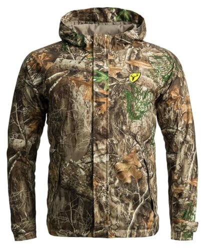SCENTBLOCKER Blocker Outdoors Drencher Lightweight Breathable Waterproof Camo Rain Jacket (RT Edge, X-Large)