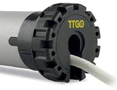 ICE 230 V für Rollladen und Markisen, professionell mit mechanischen Endstücken Ø45 mm - komplett mit rechteckigem Halterung, Adapter 60 mm Achteckig und Kabel (4 Kabel) Brands NICE TTGO.