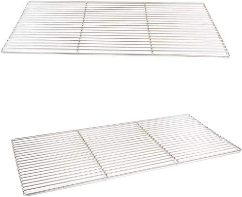 Grillrost 55 x 35 cm aus Edelstahl rostfrei und elektropoliert