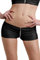 MISS NOIR Damen Kurze Hose Hotpants Sexy Mini-Shorts mit niedriger Taille und Reißverschluss vorne Clubwear (Schwarz (Black H05), XXL/3XL)