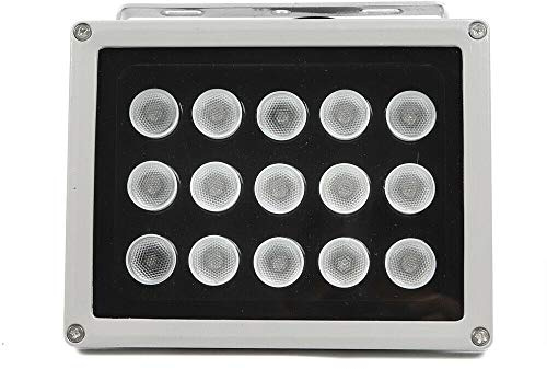 Projecteur LED infrarouge 45° 15 - Vision nocturne infrarouge - Caméra de surveillance 12 V
