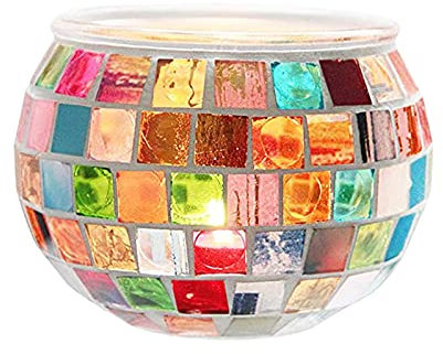 Generic Verre Bougeoir Romantique Thé Lumière Chandelier Bougeoir Table Pièce Maîtresse de Mariage Banquet Fête