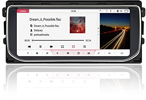 MOOKAKA Android 10 Autoradio 10,25 Zoll GPS-Navigation für Land Rover Range Rover L405 2013-2016 Car Stereo MP4-Player mit Carplay/Bluetooth/WiFi/RDS/Mirror Link (8 + 128 GB)