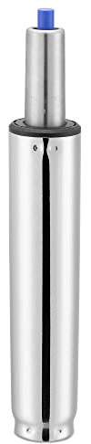 kwmobile Cilindro de Gas para Silla de Oficina - Pistón de Acero de Repuesto de 220 mm - Resorte hidráulico de Recambio para sillas Gaming - Plata