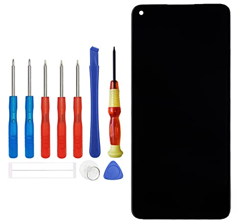 Vvsialeek Pantalla LCD de repuesto compatible con MI Redmi Note 9 M2003J15SC pieza de repuesto de pantalla LCD táctil con kit de herramientas (negro)