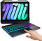 typecase Custodia per tastiera per iPad Mini 6 - Trackpad - Custodia wireless con tastiera per iPad Mini 6a generazione 8,3 2021-10 colori retroilluminata - Nero notte