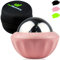 Massageball mit Gel für Kälte & Wärmetherapie - Massagekugel mit Edelstahlkugel - Massageroller mit Griff Klein für Faszien, Rücken, Nacken & Füße - Wellness Geschenk & Entspannung