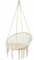 Hängesessel Hängestuhl Outdoor Indoor Garten Hängeschaukel Boho Creme Beige