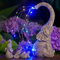 Goodeco Elefanten Statue mit Solar Bewässerung Lichter - Elefant Garten Deko Sitzen im Freien Figur Lichter für Garten/Hof Dekor, Elefanten Geschenke für Frauen