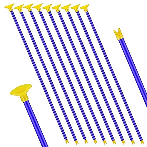 GZqiancang 20 Stück Ersatz Pfeile, 42 cm Pfeile Mit Saugnapf, Pfeile Saugnapf für Jungen und Mädchen Spielzeug Bogen für Innen und Außen(Blau)