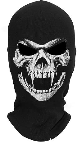 Novaray Sturmmaske, Skelett Maske Totenkopf-Motiv Sturmhaube Hut Unisex Rollenspiel Kostüme Requisite für Paintball, Halloween-Partys, Karneval, Cosplays und Kostümpartys