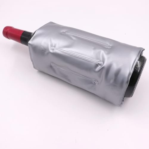 Eisweinbeutel, Eisweinhülse, Weinkühler, Weinkühler, Kühlschrank, Weinflaschenkühler Kühler für Rot-Weiß-Champagner oder Sekt. Gel-Kühlhalter, freistehender Träger Chilling, Set 2