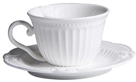 PRETYZOOM 1 Set Espresso Mugs Ceramic Coffee Mug Coffee Tray Ceramic Tray Tableware Tray Breakfast Tray Coffee Mugs Ceramic Serving Tray Ceramic Mug Vintage White Cup