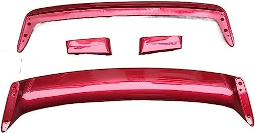 GENMAIBIGAO Auto Heckspoiler Spoiler für BMW E36 M3 GT Sedan Coupe,HeckspoilerflüGel Kratzfest Auto-Spoiler Kofferraumspoiler,A/Red