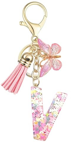 Baofuwan Porte-clés fille femme, Rose-V