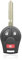 Unifizz 1 mando a distancia de entrada sin llave para Nissan Sentra NV200 NV1500 NV2500 NV3500 Rogue Negro