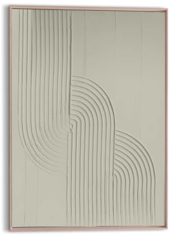 REINDERS Relief Wandbild, Knot - sage green, Wohnzimmer, Poster, Wanddeko, Room Decor, MDF, Grün, 70x50cm