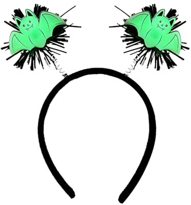 SANRLO Stirnbänder, Haarschmuck für Damen, leuchtet im Dunkeln, Halloween-Haarband, leuchtet im Dunkeln, Haarreifen für Halloween, Kopfschmuck, Kostümparty, Zubehör