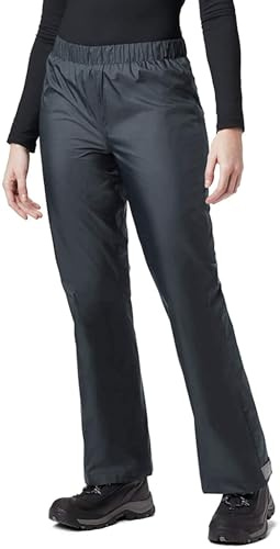 BenBoy Pantalones Impermeables para Mujer Transpirable Ligero Exterior Trekking para Esqui excursión Caminar Pesca(F Gris,XL)