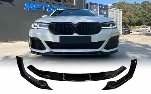 MpTuned G30 G31 LCI Performance Schwarz glänzend Frontstoßstange Spoilerlippe für 5er 2021-Performance Tuning 5er Limousine 518i 520i 530i 540i m550i 518d 520d 530d 540d