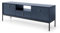 Emporius TV-Lowboard 150 cm Monti - Zweitürige TV-Schrank - Gold Griffen, Hohe Füße - Dunkelblau