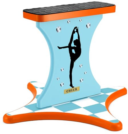 CroBlissful Cheer Balance Trainer 13,4 x 12,2 Zoll Holz Cheer Flyer Ständer Cheer Stand für Flyer, Cheerleading Stunt Balance Flexibilität Trainer Ausrüstung Förderung der Kernkraft Koordination