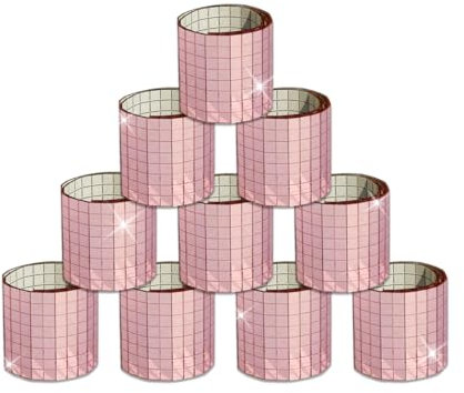 WWYSSZ 4800 Stück Spiegel Mosaik Selbstklebend, Mini Mosaikfliesen Selbstklebend, Selbstklebende Spiegelfliesen Aufkleber, Kleine Spiegelmosaiksteine für DIY Handwerk Dekoration (5 X 5 mm, Roségold)