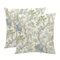 NIULAA Luxus Samt Kissenbezug 45x45 Bunt Floral Kissenbezüge 2er Set Weich Sofakissen Vintage Quadratisch Dekokissen Aesthetic Kissen Dekoartikel Mit Pfingstrosen Vogel– Beidseitig Bedruckte