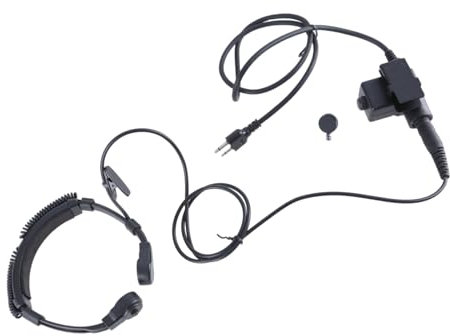 YUGSHNKFC Throat Vibrationen Drücken Um Mikrofon Luftrohre Headsets Microfone Für IC F4TR/IC F10/IC F20/IC V82 Handheld Radio